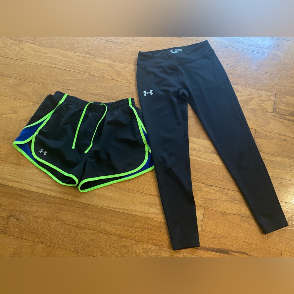 Under Armor heat gear shorts & tights